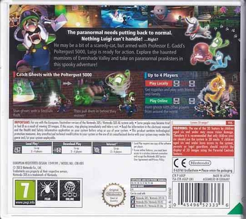 Luigis Mansion 2 - Nintendo 3DS Spil - (B Grade) (Genbrug)